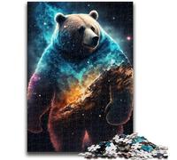 Puzzle 1000 pièces pour Adolescents, Cadeau Amusant en Famille, Galaxy Bear, idéal comme Cadeau pour Toute la Famille, à partir de 14 Ans, 26x38cm