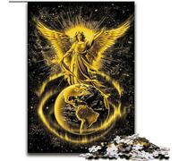 Puzzle 1000 pièces pour Adolescents, Cadeau Ange Volant au-Dessus de la Terre, Jeu éducatif, Jouet de défi, améliore la mémoire, pour Les 14 Ans (Taille 26x38cm)