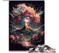 Puzzle 1000 pièces pour Adolescents, Cadeau, Art Japonais des Fleurs de Cerisier, Jeu intellectuel pour renforcer l'amour Entre Couples, à partir de 14 Ans (Taille 50x75cm)