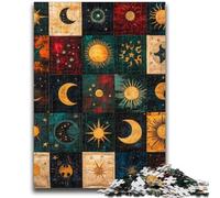 Puzzle 1000 pièces pour Adolescents, Cadeau, Collage Soleil et Lune, Jeu éducatif, défi, Collection d'artistes, Beaux-Arts, 50x75cm