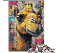 Puzzle 1000 pièces pour Adolescents, Cadeau d'anniversaire, Art du Chameau, Jeu intellectuel, éléphant, Art Mural, pour Les 14 Ans et Plus (Taille 26x38cm)
