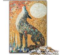 Puzzle 1000 pièces pour Adolescents, Cadeau d'anniversaire, Art du Loup, Jeu intellectuel, éléphant, Art Mural, pour Les 14 Ans et Plus (Taille 26x38cm)