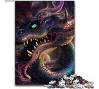 Puzzle 1000 pièces pour Adolescents, Cadeau Dragon de l'espace hypnotique, Jeu intellectuel pour renforcer l'amour Entre Couples à partir de 14 Ans (Taille 26x38cm)