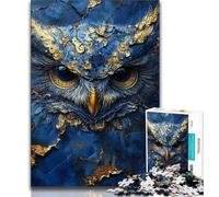 Puzzle 1000 pièces pour Adolescents, Cadeau Fantaisie Hibou, Puzzle 1000 pièces, Anti-Stress, séjour, Tuer Le Temps, liste de souhaits avec Le Père Noël (Taille 38x26cm)