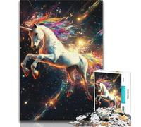 Puzzle 1000 pièces pour Adolescents, Cadeau Fantaisie Licorne, Puzzle 1000 pièces, Anti-Stress, séjour, Tuer Le Temps, liste de souhaits avec Le Père Noël (Taille 75x50cm)