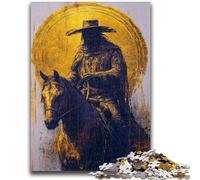 Puzzle 1000 pièces pour Adolescents, Cadeau Golden Cowboy, Puzzle 1000 pièces, Jeux éducatifs, décoration d'intérieur, adapté à la décoration de Bureau (50x75cm)
