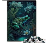Puzzle 1000 pièces pour Adolescents, Cadeau Grenouille, Terre Mythique, Jeu Familial Anti-Stress, défi Difficile, renforce l'amour Entre Couples (Taille 50x75cm)