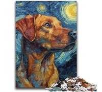 Puzzle 1000 pièces pour Adolescents, Cadeau Labrador Ciel Nocturne, Jeu éducatif, défi, Collection d'artistes, Beaux-Arts 50x75cm