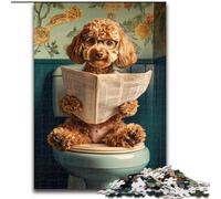 Puzzle 1000 pièces pour Adolescents, Cadeau Mignon Goldendoodle, activité familiale, décoration d'intérieur Unique et Cadeaux pour Les 14 Ans et Plus (Taille 26x38cm)