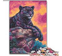 Puzzle 1000 pièces pour Adolescents, Cadeau psychédélique Black Panther, Jeux, Jouets, Cadeaux d'anniversaire Uniques pour Les 14 Ans et Plus (Taille 26x38cm)