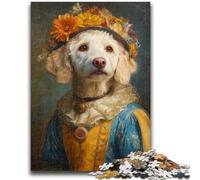 Puzzle 1000 pièces pour Adolescents, Cadeau rétro, Chien, Anti-Stress, défi Difficile, renforce l'amour Entre Couples, 26x38cm