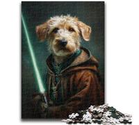 Puzzle 1000 pièces pour Adolescents, Cadeau rétro pour Toute la Famille, Motif Chien, idéal à Offrir à Toute la Famille, à partir de 14 Ans, 26x38cm