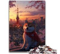 Puzzle 1000 pièces pour Adolescents, Cadeau Shiba Inu, Jouet éducatif et décompressant, décoration Parfaite, 50x75cm