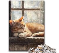 Puzzle 1000 pièces pour Adolescents, Cadeaux, Art du Chat, Jeu éducatif Familial, décoration Murale, Cadeaux d'anniversaire et de Noël Uniques, 38x26cm