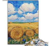 Puzzle 1000 pièces pour Adolescents, Cadeaux Champ de blé, Aide Le Cerveau à exercer, Jouets addictifs pour cultiver la Patience, décoration Murale 50x75cm