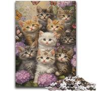 Puzzle 1000 pièces pour Adolescents, Cadeaux, Chaton, Jouets éducatifs, Jeux de Famille, Cadeaux pour Amis et Famille, 26x38cm