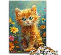 Puzzle 1000 pièces pour Adolescents, Cadeaux, Chaton Mignon et coloré, Jeux d'activités familiales stimulants, Jouet de Bricolage pour décoration Murale de la Maison, Cadeaux 50x75cm