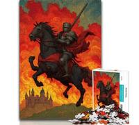 Puzzle 1000 pièces pour Adolescents, Cadeaux Chevaliers médiévaux, 1000 pièces pour Adolescents, Anti-Stress, défi Difficile, décoration d'intérieur, Jouets (Taille 75x50cm)