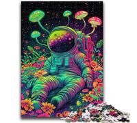 Puzzle 1000 pièces pour Adolescents, Cadeaux d'astronaute psychédélique, Jouets éducatifs, activités Amusantes à la Maison, Cadeau d'anniversaire, Cadeaux de Voyage 26x38cm