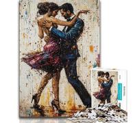Puzzle 1000 pièces pour Adolescents, Cadeaux de Couple Dansant, Jouets éducatifs pour la Famille, Jeu éducatif pour Anniversaire, Noël 38x26cm