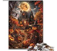 Puzzle 1000 pièces pour Adolescents, Cadeaux d'halloween, château, Jouets éducatifs, décoration d'intérieur Unique et Cadeaux pour Les 14 Ans et Plus, 50x75cm