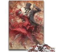 Puzzle 1000 pièces pour Adolescents, Cadeaux Fantaisie, Squelette Mexicain, Couple, Jouets éducatifs, Jeux de Famille, Cadeaux pour Amis et Famille, 50x75cm