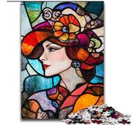 Puzzle 1000 pièces pour Adolescents, Cadeaux Femme vitrail, entraînez Votre Cerveau et Vos Mains, Cadeaux d'anniversaire Uniques pour Les 14 Ans et Plus (Taille 50x75cm)