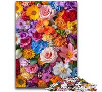 Puzzle 1000 pièces pour Adolescents, Cadeaux, Fleurs artistiques, Jouets éducatifs, activités Amusantes à la Maison, Cadeau d'anniversaire, Cadeaux de Voyage 26x38cm