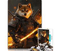 Puzzle 1000 pièces pour Adolescents, Cadeaux, Guerrier Corgi Japonais, Jouets éducatifs, Jeux familiaux, Jeu éducatif pour Anniversaire, Noël, 50x75cm