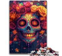 Puzzle 1000 pièces pour Adolescents, Cadeaux, Jeux éducatifs, tête de Mort, décoration d'intérieur, idéal comme Cadeau pour Toute la Famille, 50x75cm