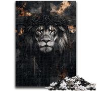 Puzzle 1000 pièces pour Adolescents, Cadeaux, Jouets d'art du Lion, Jeux éducatifs, Anti-Stress, Convient pour la décoration de Bureau, 50x75cm