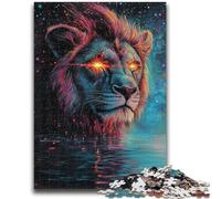 Puzzle 1000 pièces pour Adolescents, Cadeaux, Lion Cosmique, Jouets éducatifs, Jeux de Famille, Cadeaux pour Amis et Famille, 50x75cm