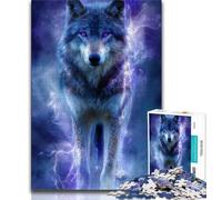 Puzzle 1000 pièces pour Adolescents, Cadeaux Loup éclair, Aide Le Cerveau à exercer, Jouets addictifs pour cultiver la Patience, décoration Murale (38x26cm)