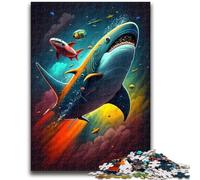 Puzzle 1000 pièces pour Adolescents, Cadeaux, Magie des Requins, Anti-Stress, défi Difficile, renforce l'amour Entre Couples, 50x75cm