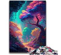 Puzzle 1000 pièces pour Adolescents, Cadeaux, Monde Fantastique, forêt, Anti-Stress, défi Difficile, renforce l'amour Entre Couples, 26x38cm