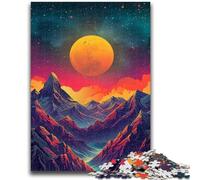 Puzzle 1000 pièces pour Adolescents, Cadeaux, Montagnes psychédéliques, Jouets éducatifs, Jeux de Famille, Cadeaux pour Amis et Famille, 26x38cm