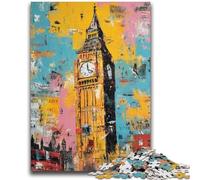 Puzzle 1000 pièces pour Adolescents, Cadeaux Paris Londres, Jouets éducatifs, Jeux de Famille, Cadeaux pour Amis et Famille 50x75cm