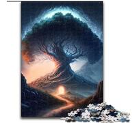 Puzzle 1000 pièces pour Adolescents, Cadeaux, Paysage Magique d'arbre, Jeux éducatifs, décoration d'intérieur, idéal pour la décoration de Bureau (Taille 26x38cm)