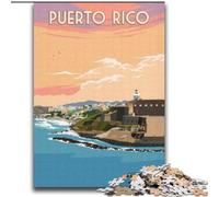 Puzzle 1000 pièces pour Adolescents, Cadeaux Porto Rico San Juan, activité familiale pour renforcer l'amour Entre Couples, à partir de 14 Ans, 75x100cm
