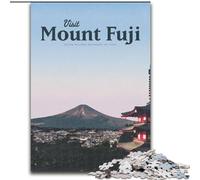 Puzzle 1000 pièces pour Adolescents, Cadeaux pour Visiter Le Mont Fuji, Jouets de Jeu, Chaque pièce est Unique - Jeu Familial Stimulant et Amusant pour Les 14 Ans 50x75cm