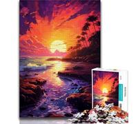 Puzzle 1000 pièces pour Adolescents, Cadeaux, Puzzles de paysages animés, réduction du Stress, Interaction Parent-Enfant intéressante (Taille 75x50cm)