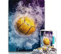 Puzzle 1000 pièces pour Adolescents, Cadeaux, Sports de Football, Anti-Stress, séjour, Tuer Le Temps, liste de souhaits avec Le Père Noël (38x26cm)