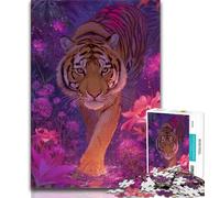 Puzzle 1000 pièces pour Adolescents, Cadeaux Tigre, Jouets éducatifs, Anti-Stress, renforce l'amour Entre Couples, 75x50cm