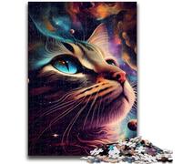 Puzzle 1000 pièces pour Adolescents, Cadeaux, Trippin on Whiskers Cat, Anti-Stress, défi Difficile, renforce l'amour Entre Couples, 26x38cm