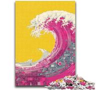 Puzzle 1000 pièces pour Adolescents, Cadeaux, Vagues japonaises, Jeux éducatifs, décoration d'intérieur, Collection d'artistes, Beaux-Arts 50x75cm