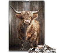 Puzzle 1000 pièces pour Adolescents, Cadeaux Yak prenant Un Bain, Jouets éducatifs, Jeux de Famille, Cadeaux pour Amis et Famille 26x38cm