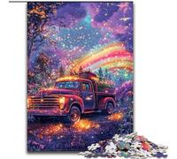 Puzzle 1000 pièces pour Adolescents, Camion Ciel Nocturne, Jeux éducatifs, décoration d'intérieur, idéal pour la décoration de Bureau (Taille 26x38cm)
