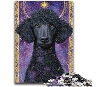 Puzzle 1000 pièces pour Adolescents Caniche Jeu Stimulant Jouets Idéal comme Cadeau pour Toute la Famille 50x75cm