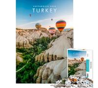 Puzzle 1000 pièces pour Adolescents Cappadoce Turquie Jeu de détente Jouet intellectuel et activités familiales (Dimensions 38x26cm)