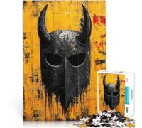 Puzzle 1000 pièces pour Adolescents Casque de Guerre Viking - Nordic Warrior Legacy défi éducatif Œuvre d'art 38x26cm
